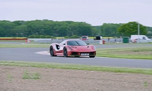 Lotus Evija Development Prototype Hits the Track, Handling Looks Impressive