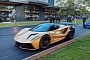 Lotus Evija Looks Stunning in Gold and Black Livery