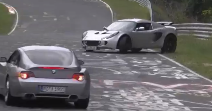 Track day crash with a Lotus