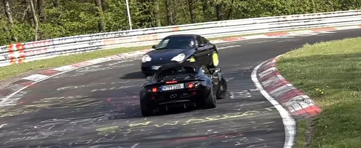 Lotus Spins Going into Nurburgring's Adenauer Forst