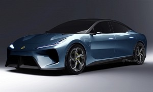 Lotus Type 133 – the British Brand's Electric Four-Door Coupe – Could Have These Looks