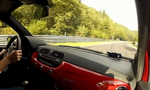 Loud Abarth 500 Driven Round the ‘Ring