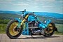 Love It or Hate It Harley-Davidson Ilektra Flashes Blue Flakes and Gold Plating