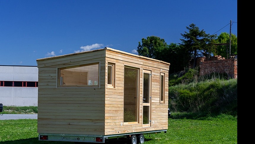 The Bamboo tiny house cuts 90% of metal in favor of wood