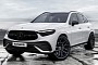 Low 2023 Mercedes-Benz GLC Plays the CGI Aftermarket Wheel Game Like a Charm