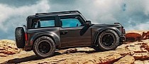 Low and Wide Ford Bronco Still Looks Fit for Rock Climbing, Could Become a Real Build