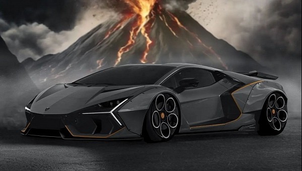 Low Lambo Revuelto V Hpev Is On Fire Digitally With Revolver Wheels And Widebody Kit