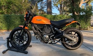 Low-Mile 2016 Ducati Scrambler Flat Track Pro Has SC-Project Pipes and LED Blinkers