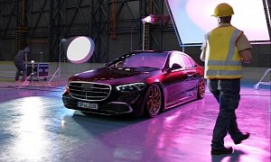 Low n' Classy W223 Mercedes-Benz S-Class Enjoys a Fantasy Rotiform Studio Shoot