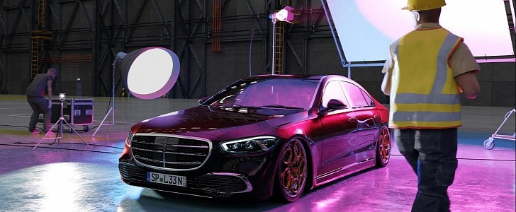 W223 Mercedes-Benz S-Class on Rotiforms rendering by spleen.vision
