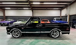 Low-Riding 1968 Chevy C10 Has Black Tuxedo, Hides LS Muscle Behind Red Bowtie