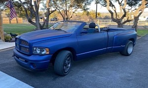 Low-Riding Dodge Ram Convertible Pickup Truck Is a Weirdly Alluring Obscenity