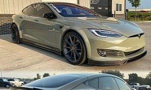 Widebody Tesla Model S Proudly Wears Asymmetric Concave Vertini Alloys