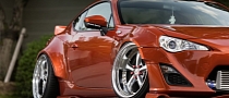 Low Toyota GT 86 Riding on Work Wheels