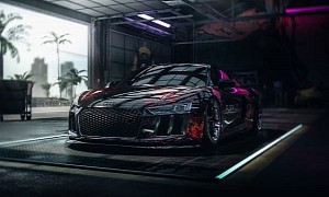 Lowered and Wrapped Audi R8 Is the Dream Car You Can Park in Your Digital Garage