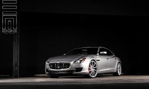 Lowered Maserati Quattroporte Proves Why the Right Wheels Are so Important