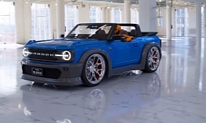 Lowered, Wide Ford Bronco 'Roadster' 3D Project Puts a 5.0-liter Coyote V8 Under the Hood
