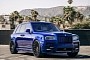Lowered, Widebody Rolls-Royce Cullinan Feels Wild Blue Riding on Contrasting 26s