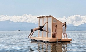 Loyly Floating Sauna Raises Bar on Relaxation With Ingenious and Minimalist Design