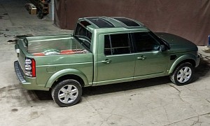 LR4 Land Rover Discovery Pickup Truck Conversion Looks As If Land Rover Made It