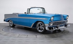 LS-Swapped 1956 Chevrolet Bel Air Convertible Is One Neat Cruiser