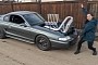 LS-Swapped Ford Mustang With 8 Turbos Comes Out to Play, Tires Melt Away