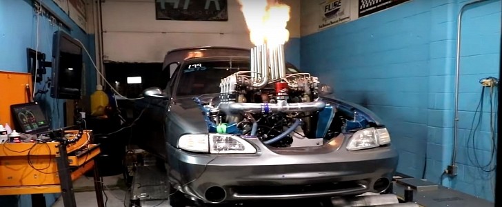 LS-Swapped Ford Mustang With Eight Turbos Hits the Dyno, Silences Haters