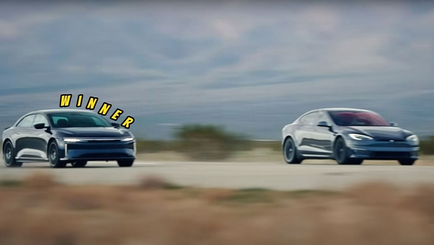 Lucid Air Sapphire vs. Tesla Model S Plaid