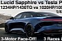 Lucid Air Sapphire Drags Tesla Model S Plaid and Loses Clean Three out of Three