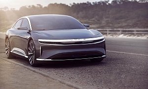 Lucid Air Sedan to Be Fast Charged From Electrify America Stations
