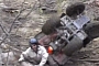 Lucky ATV Rider Missed by Tumbling Yamaha Grizzly
