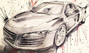 Lucky Father Buys an Audi R8, Gets a Cool Present to Match from His Son-in-Law