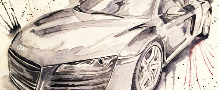 Painted Audi R8 