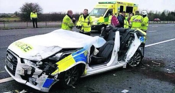Police Audi crash