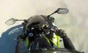 Lucky Rider Makes it Safe During High-speed Wobble