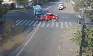 Lucky Russian Cyclist Makes You Believe in Guardian Angels