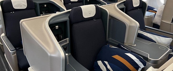 The new Lufthansa A350 Munich boasts a premium Business Class cabin