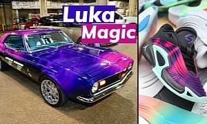 Luka Doncic’s Camaro Restomod Takes After Jordan Luka 3 Shoes, Midnight Racer Wrap Is Fire