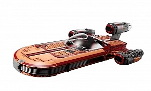 Luke Skywalker’s X-34 Landspeeder Made of Plastic Bricks Coming Out on May 4