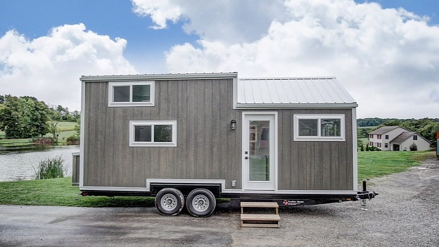 The Rodanthe is a custom tiny house with several multi-functional areas