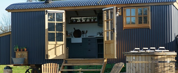 Ambrose shepherd's hut is a wonderful romantic tiny home in UK