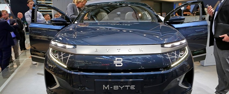 The Byton M-Byte, as shown at the 2019 Frankfurt Motor Show