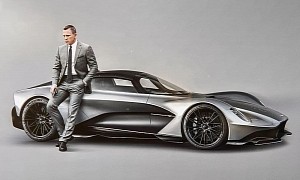 M's Aston Martin Valhalla Turns Front-Engined RWD in Gray Bond Rendering