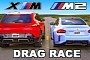 M2 Versus XM Is the Ugly BMW Drag Race Where Size Matters Most