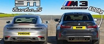 M3 Competition xDrive Races 911 Turbo S, Gets Taught a Lesson