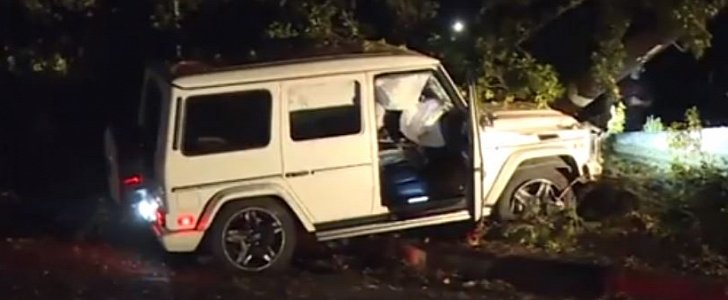 Mac Miller wrapped his 2016 Mercedes-AMG G 63 around a utility pole in May 2018