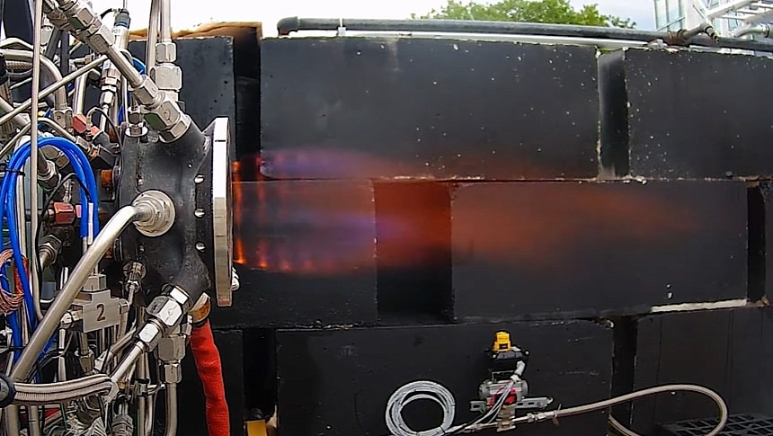 Venus Aerospace Rotating Detonation Rocket Engine (RDRE) at work