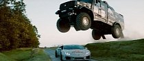 Mad Mike Builds 900 HP Lamborghini Huracan Drift Car, Battles Kamaz Dakar Truck