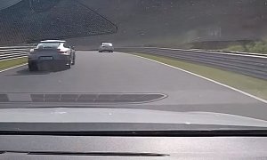Mad SEAT Leon Cupra Chases Porsche 911 GT2 RS and GT3 RS in Nurburgring Traffic