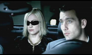 Madonna Discovers the Seatbelt's Importance in the Back of a BMW M5